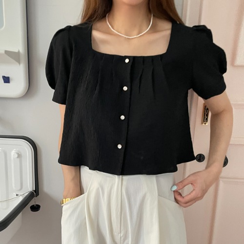 Square Puff Thin Blouse