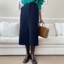 tweed long skirt