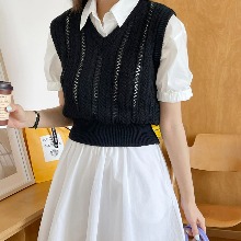 summer knit vest
