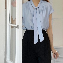 a summer tie blouse
